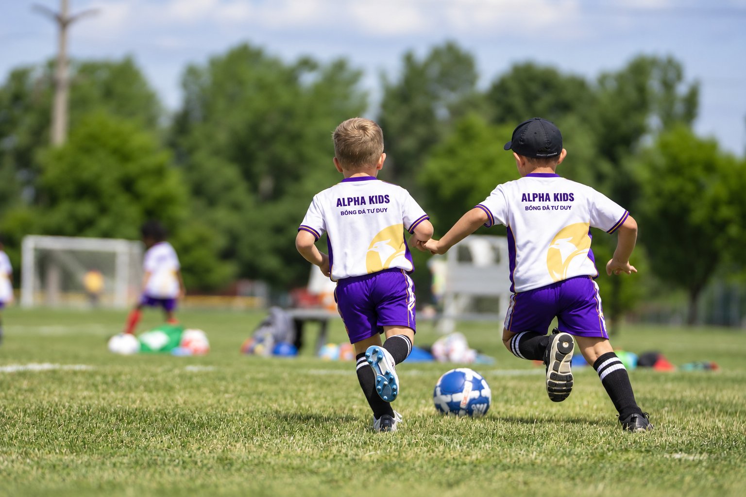 Phòng ngự & tranh chấp - buổi tập tại Alpha Kids Football Club